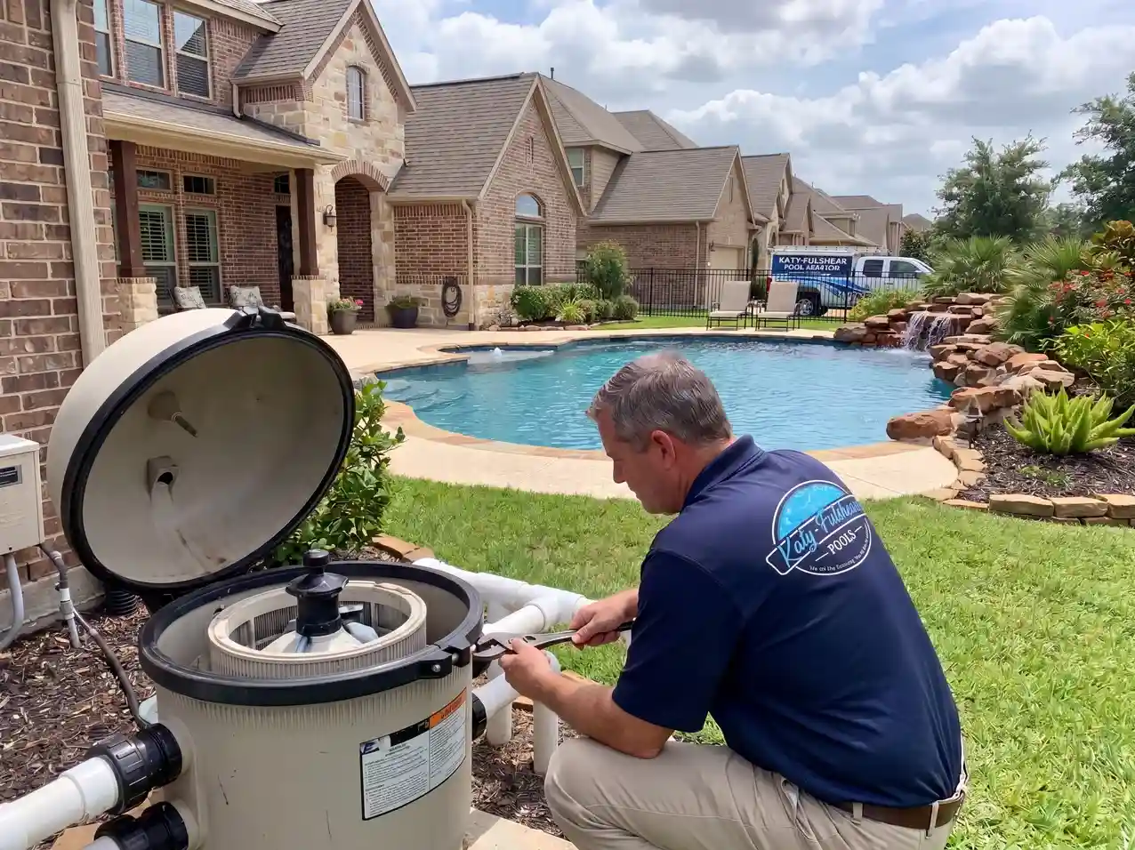 Pool filter housing repair