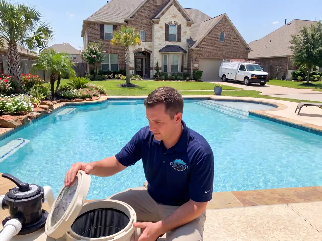 Pool filter maintenance and inspection